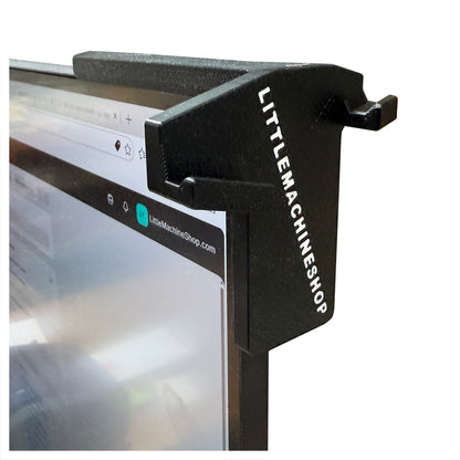 Caliper Hanger, Monitor Mount - Mounted on Monitor | LittleMachineShop.com