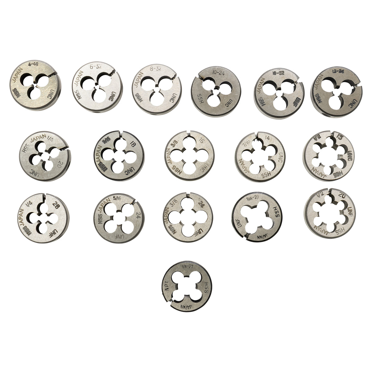 Tap & Die Set, 40 Piece HSS Round Adjustable, Dies Included | LittleMachineShop.com