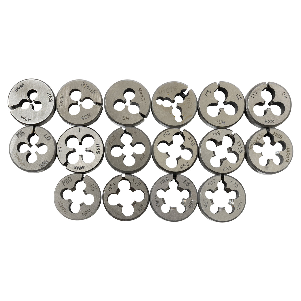 Tap & Die Set, 40 Piece HSS Round Adjustable, Metric, Dies Included | LittleMachineShop.com