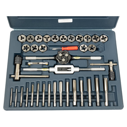 Tap & Die Set, 40 Piece HSS Round Adjustable, Metric | LittleMachineShop.com