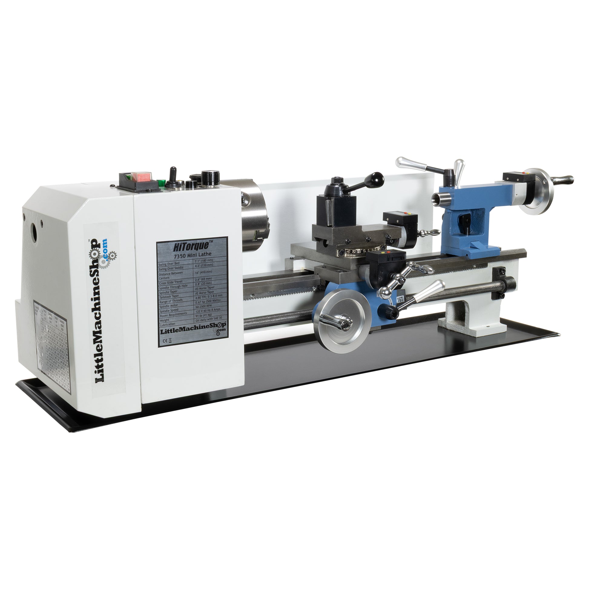 HiTorque 7350 Mini Lathe - 7x16 - Alternate View | LittleMachineShop.com