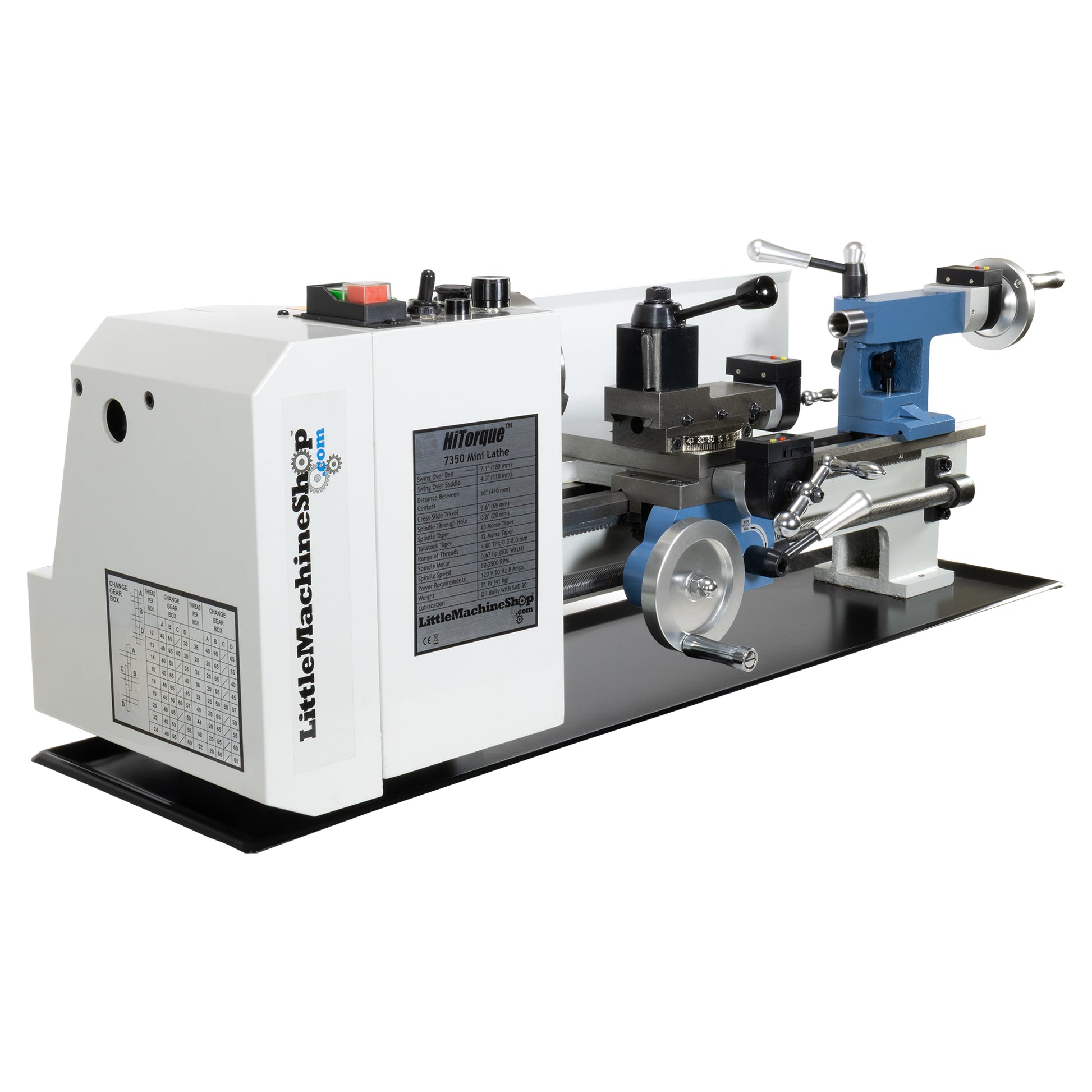 HiTorque 7350 Mini Lathe - 7x16 - Alternate View | LittleMachineShop.com