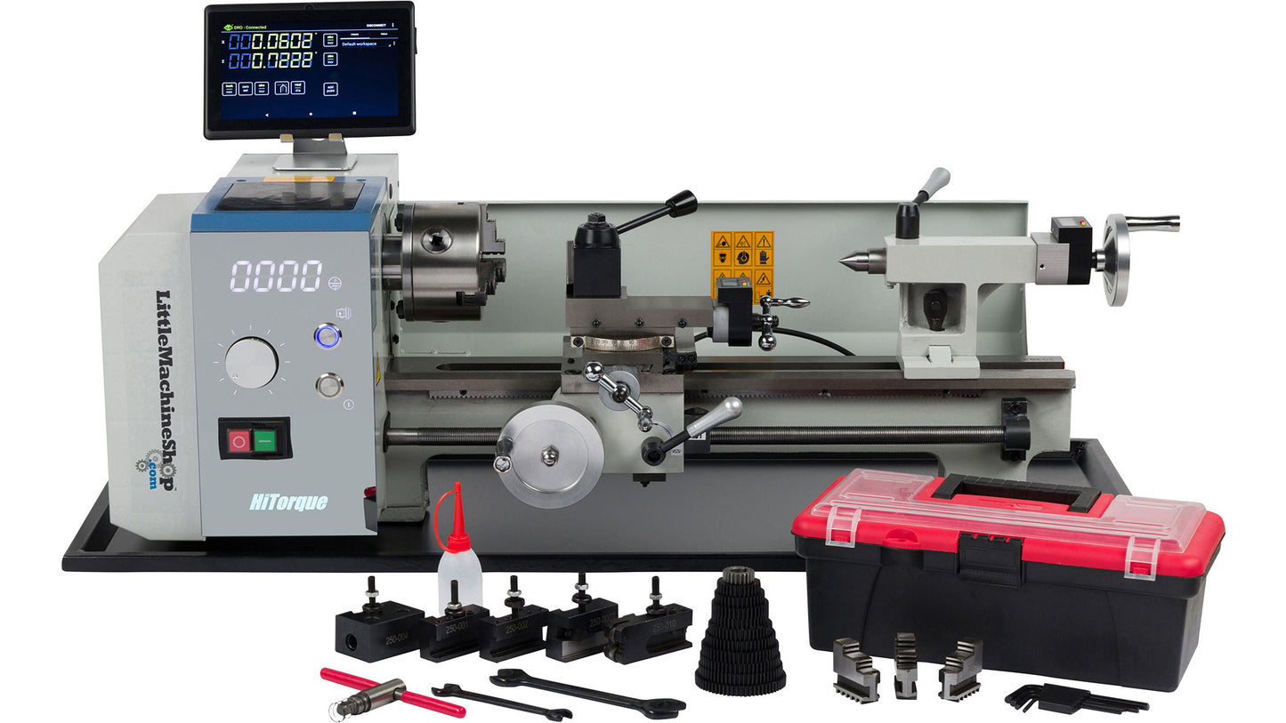 HiTorque 7450 Deluxe Mini Lathe - 7x16, LED Display