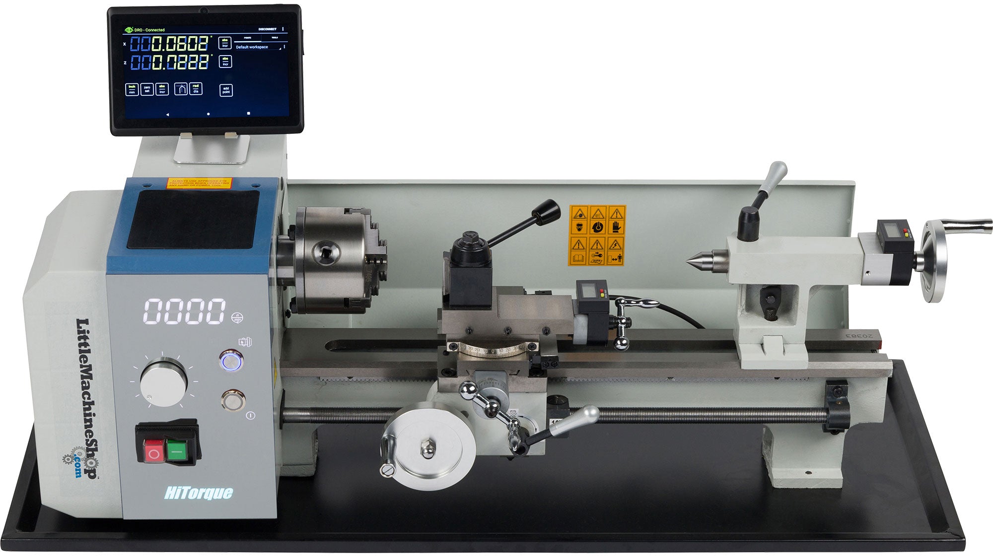 HiTorque 7450 Deluxe Mini Lathe - 7x16, LED Display