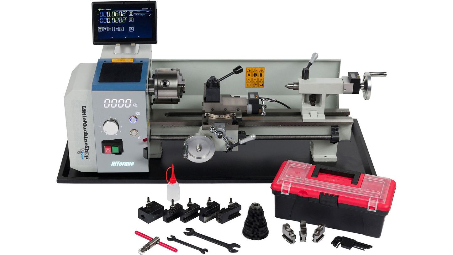 HiTorque 7450 Deluxe Mini Lathe - 7x16, LED Display