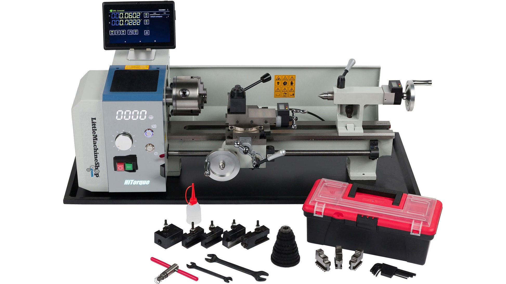 HiTorque 7450 Deluxe Mini Lathe - 7x16, LED Display