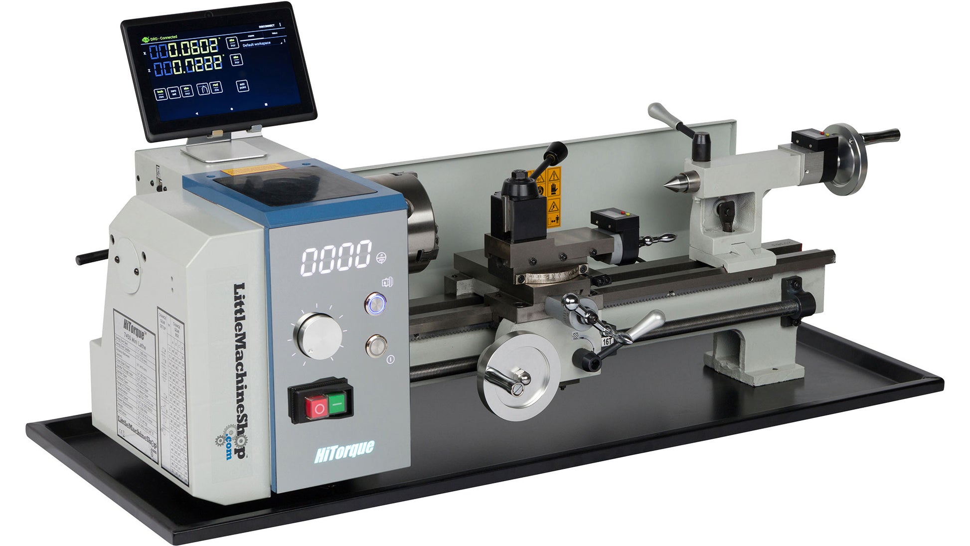 HiTorque 7450 Deluxe Mini Lathe - 7x16, LED Display