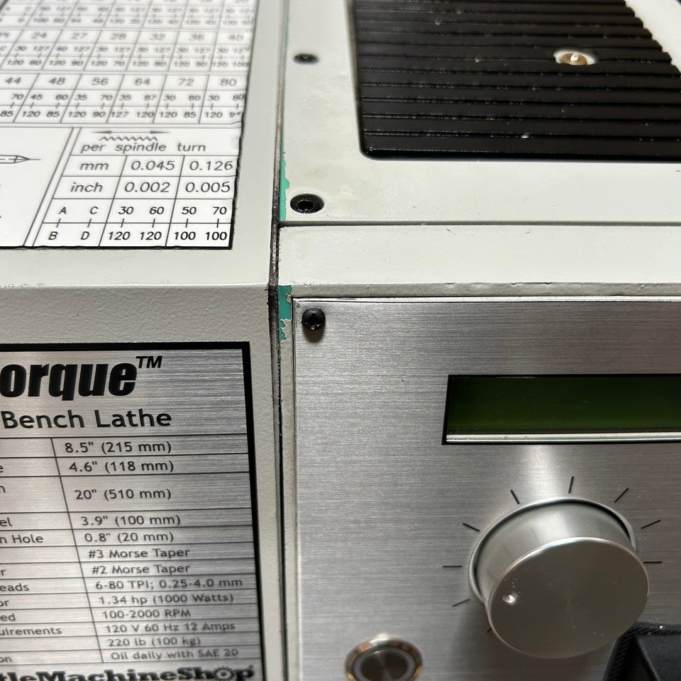 HiTorque 8.5x20 Deluxe Bench Lathe, Bluetooth Display CLOSEOUT