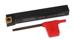 Right Hand Turning and Facing Tool, 1/2" Indexable, SCLCR Right Hand Turning and Facing Tool, 1/2" Indexable, SCLCR