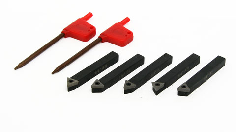 Details about   18pcs 1/2 Indexable Carbide C6 Insert Tool Bits & Holder Mini Lathe Tool Set New 