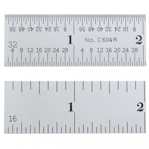 6 Inch Steel Ruler, Starrett Ruler