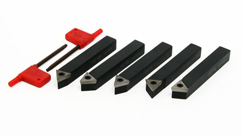 Turning Tools, 1/2" Indexable, Triangle Inserts