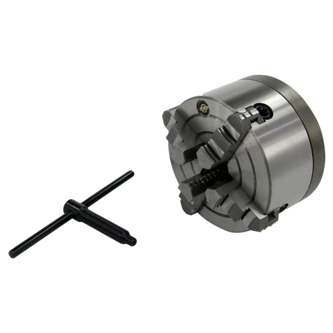 Lathe Chuck, 4-Jaw 5", Independent with Adapter to 4" Spindle