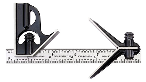 Combination Square Set, 6" 4R, Starrett