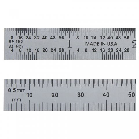 Steel Rule, 6" 31 (in/mm) Flexible, PEC