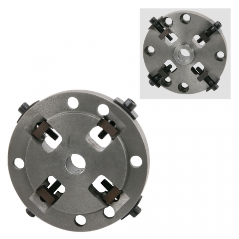3 JAW 80MM SELF CENTERING CHUCK WITH BACKPLATE FIX WITH ROTARY TABLE 3" & 4" 