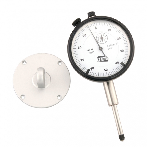 0.0005 Resolution Vertical Lug Back half a thousandth SAE Dial Test Indicator DI-1” Machined Anodized Aluminum Body Dial Indicator Accuracy 0.001 per 1 1 Travel 
