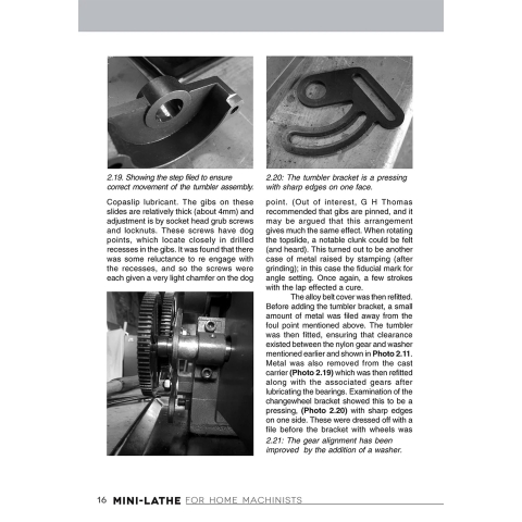 Mini-Lathe for Home Machinists - page example