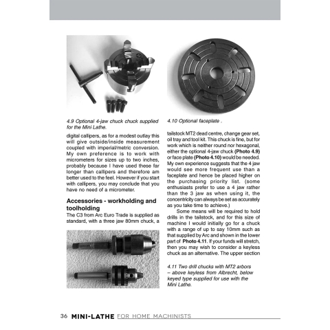 Mini-Lathe for Home Machinists - page example