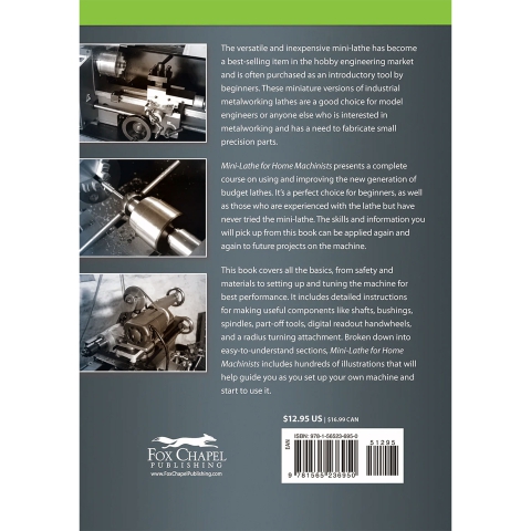 Mini-Lathe for Home Machinists - back cover