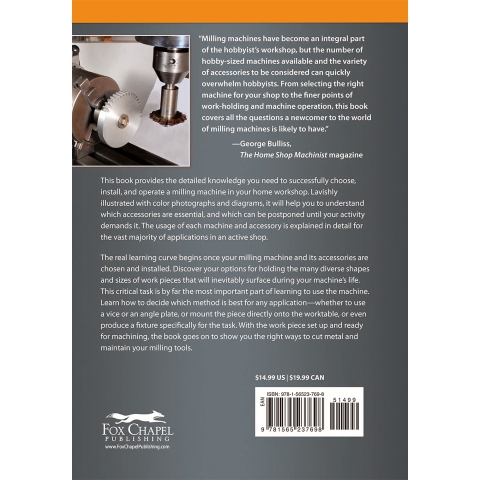 The Milling Machine for Home Machinists - back cover
