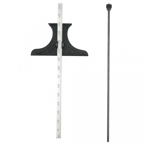 Depth Gage, 6" Steel Rule, PEC