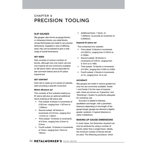 Metalworker's Data Book for Home Machinists - page example