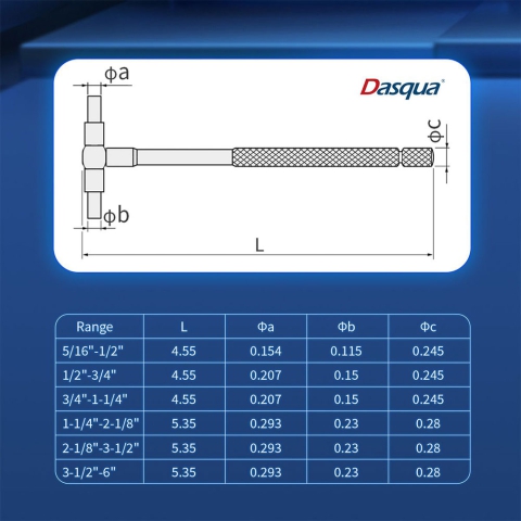 "Dasqua Telescoping Gage Set