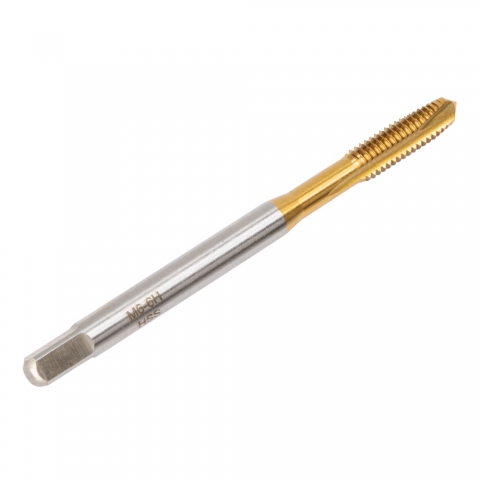 Tap, M6x1.0 Metric, Spiral Point, TiN Coated