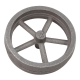 Flywheel, 4" Diameter, 5 Straight Spokes, Bronze