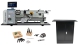HiTorque 7450 Deluxe Mini Lathe - 7x16, Tooling Package, and Stand Cabinet