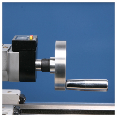 "Anodized aluminum hand wheels - HiTorque 8.5x20 Bench Lathe "Anodized aluminum hand wheels - HiTorque 8.5x20 Bench Lathe