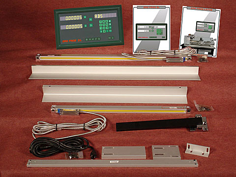 Digital Position Readout, 2-Axis DRO Pros Lathe Digital Position Readout, 2-Axis DRO Pros Lathe