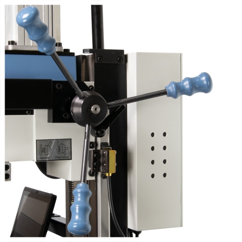 Electronically Interlocked Spindle Lock - Deluxe HiTorque Solid Column Mini Mill Electronically Interlocked Spindle Lock - Deluxe HiTorque Solid Column Mini Mill