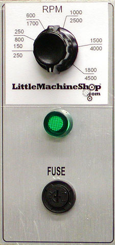 Label, Spindle Speed for Belt Drive Conversion Label, Spindle Speed for Belt Drive Conversion